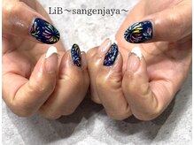 リブ 三軒茶屋(LiB)/持ち込みアート　花火ネイル