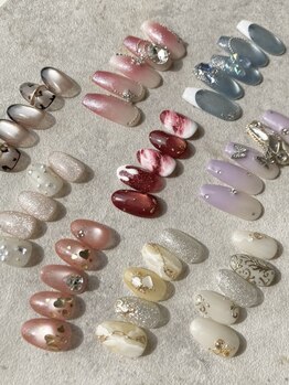 シャルール(Chaleur)の写真/話題の韓国・ワンホンネイルも定額で◎トレンドを抑えた洗練デザインで、周りと差がつく指先を叶える♪