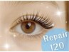フラットラッシュ120本リペア / ¥5500◎