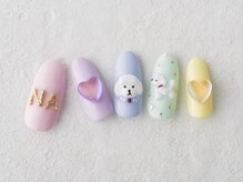 サンミーゴネイル 神戸店(Sunmego Nail)/プードル×ハートうるうるネイル