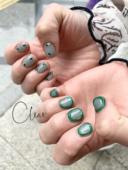 クリア(Clear)/ぷっくり個性的アート