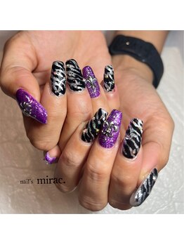 ネイルズミラク(nail's mirac.)/ゼブラ柄ネイル
