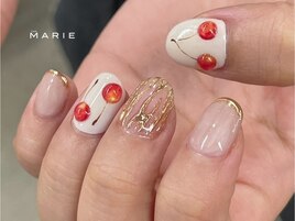 5)8000円さくらんぼネイル 0410e