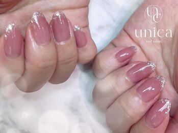ユニカ(unica)/ラメフレンチネイル