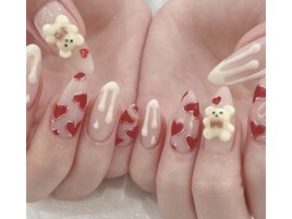 バレンタインネイル/ハート