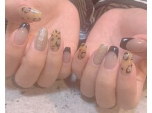 ファンネイル(fun nail)/キラキラレオパード