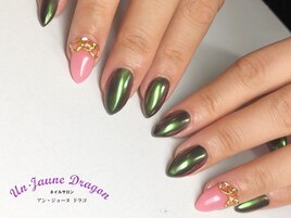 【自爪ネイル】ミラーネイル