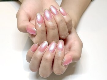 アンドミーネイル 蒲田(&me.nail)/マグネットフレンチ 細フレンチ