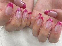 ビアンカ ネイルサロン 大宮店(Bianca)/バーチャルフレンチ×ミラー