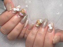 アルブル(ARBRE)/ワンホン風パーツネイル