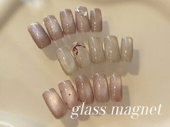 デイシー ネイルアンドアイラッシュ 新宿(deicy)/【定額】glass magnet design