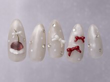 ジェミーネイル シンジュク(Jemiy nail shinjuku)/チェリーホイップリボン¥9480