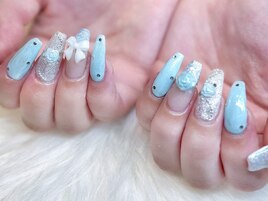 薔薇/バラ/韓国ネイル/ワンホン