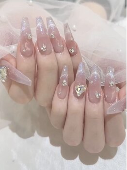 Ｙｕｒｉ  ｎａｉｌ  ｓｔｕｄｉｏ 元町の写真/《チップ長さ出し持ち込みdesign》スーパーロングも可能｜画像持ち込みも大歓迎＊韓国/ワンホン/やり放題*