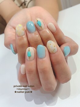 プライベート ネイルサロン マーマ(murmur)/爽やか夏デザイン