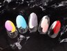 [シンプルに可愛い]ぬりかけネイル　75分　¥4,500