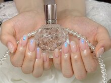 バービーフェイス 恵比寿(Barbie Face)の雰囲気(ソープネイル アート オーロラ ピンク シンプル オフィスネイル)