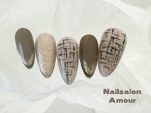 アムールユシマテン 上野湯島店(Amour)/キラキラ秋のネイルコース¥7980