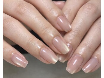 メルシーネイル(merci nail)の写真/昭代3丁目バス停から徒歩3分★ワンカラーで可愛いマグネットネイル。
