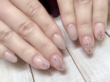 ラウンドアバウト(roundabout)/シンプルラメネイル☆