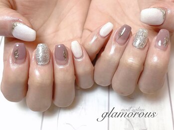 ネイルグラマラス 西新井店/《パラジェル》春フレンチ