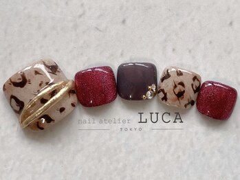 ネイルアトリエルカ(nail atelier LUCA)/W-966 リングレオパードネイル