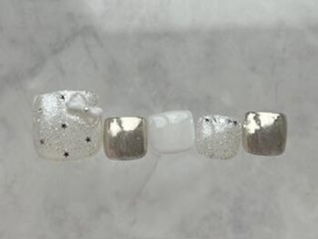 アイネイルズ 恵比寿店(I nails)/ドットリボンミラー