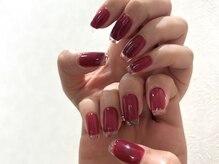 ガレリア エレガンテ 栄店(GALLARIA Elegante)/クリアフレンチ★レッドネイル