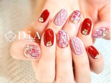ネイルズアンドスクール ダイヤ(nails&school D.I.A)/ツイード＆ニットネイル
