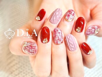 ネイルズアンドスクール ダイヤ(nails&school D.I.A)/ツイード&ニットネイル