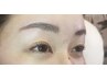 まつ毛パーマ上とハリウッドブロウリフトset同時施術¥11600→ ¥9500