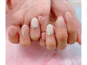 ディーネイル 天王寺(D-nail)/夏☆貝殻ネイル
