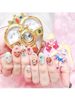 ファラウェイネイル(Faraway nail)/セーラームーンネイル☆