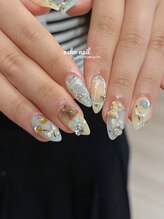 ガーリー韓国　熊　ブルー