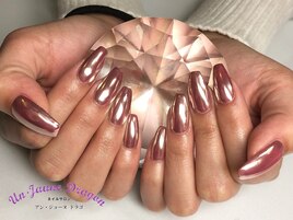 【自爪ネイル】ミラーネイル