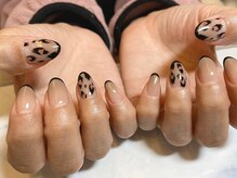 パールビューティーラッシュアンドネイル(Pearl Beauty Lash nail)/ヒョウ柄