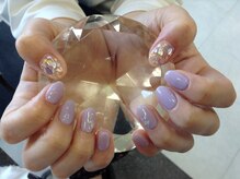 ネイルサロン スクール アンジェラ 水戸本店/シェル＆ゴールド