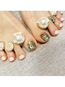 ネイルサロン あんび/フットアート120分