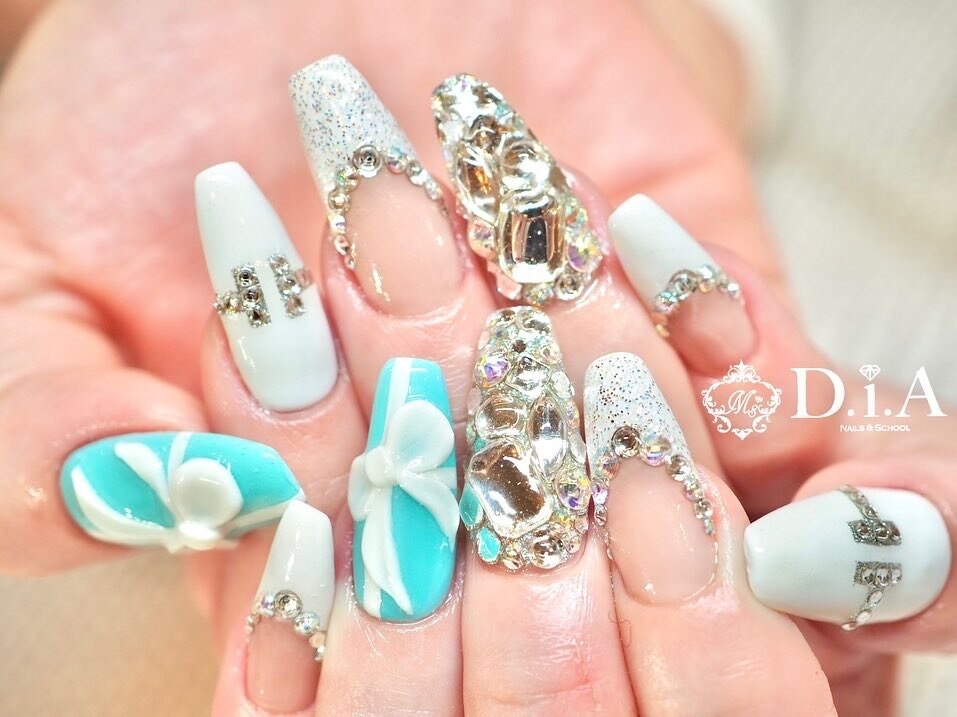 ティファニーベア　ネイルパーツ Tiffanyくまちゃんネイル | nailsalonCALM《ネイルサロンカーム》のブログ