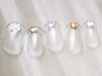 アイネイルズ 天神今泉店(I-nails)/【miho.y】クリアパーツデザイン