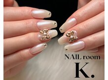 ケードット(K.)/ホワイトミラーネイル