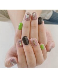 バイカラーネイル