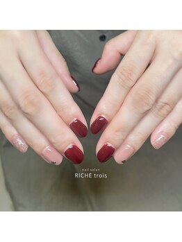 リッシュ トロワ(RICHE trois)/ボルドー×ラメネイル