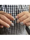 ニュアンスチェックネイル