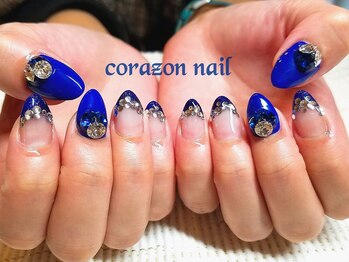 コラソンネイル(corazon nail)/HAND★90分やり放ロイヤルブルー