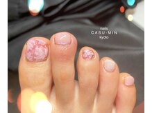 ネイルズ カスミン(nails CASU-MIN)/ピンクフラワー♪