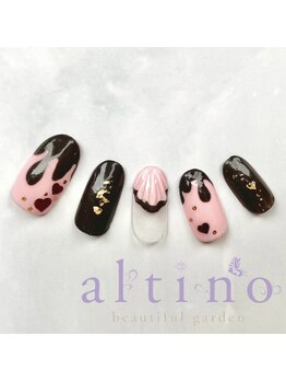 アルティノ ネイル ガーデン(altino nail garden)/アポロチョコネイル