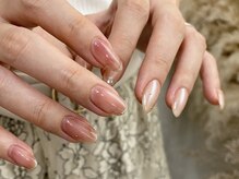 アイミーモア 国立店(aimer more)/もやもやじゅわんと桃ネイル