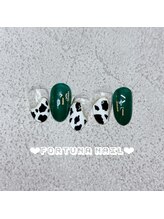 フォルトゥーナ 神田(Fortuna)/牛柄ネイルデザイン/神田