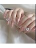 【フォルム込み◎】　【パーツ２本付け放題】ワンカラー/フラッシュ／ラメ